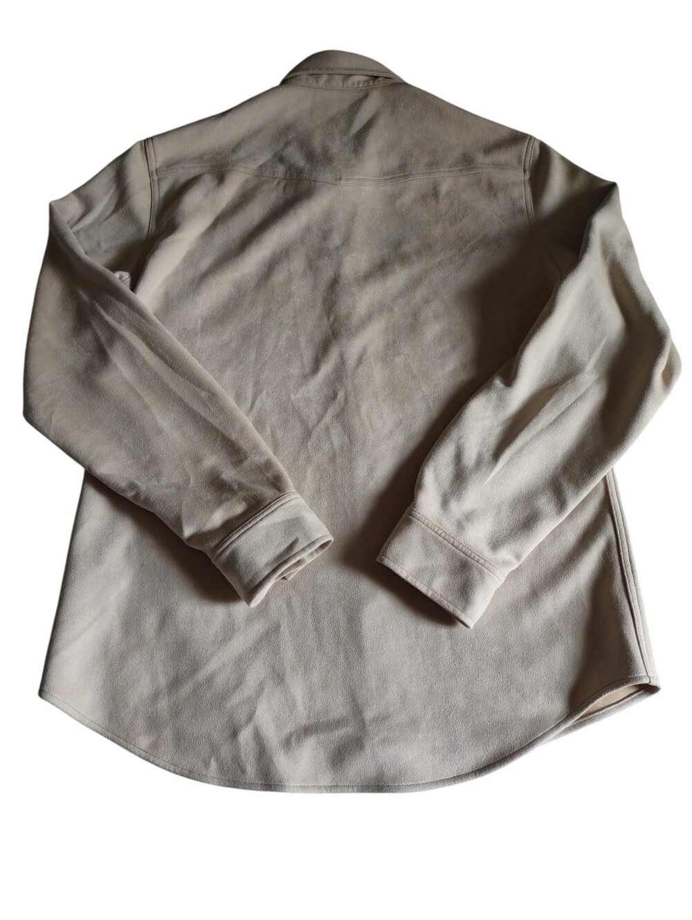 Rye 51 Size Large Faux Suede Cream Western Shirt - Picture 2 of 14